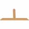 Ekena Millwork Portland Timber Gable Bracket, Western Red Cedar, 60"W x 35"H x 1 1/2"D x 5 1/2"F, 14/12 Pitch GBW060X35X0206POR00SWR - alternate 3
